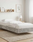 vidaXL Рамка за легло Бетонно сиво 80 x 200 cm Инженерна дървесина