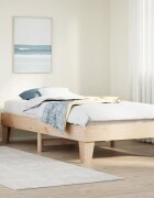 vidaXL Рамка за легло без матрак 100x200 см бор масив