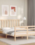 vidaXL Рамка за легло без матрак 120x200 см масивна чамова дървесина