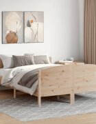 vidaXL Рамка за легло без матрак 120x200 см масивна чамова дървесина