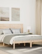 vidaXL Рамка за легло без матрак 140x220 см масивна дървесина