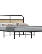vidaXL Рамка за легло без матрак 150x200 см дъб сонома инженерно дърво