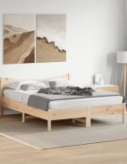 vidaXL Рамка за легло без матрак 150x200 см масивна чамова дървесина