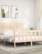 vidaXL Рамка за легло без матрак 160x200 см масивна чамова дървесина
