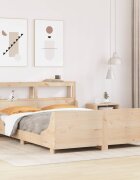 vidaXL Рамка за легло без матрак 160x200 см масивна чамова дървесина