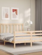 vidaXL Рамка за легло без матрак 160x200 см масивна чамова дървесина