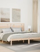 vidaXL Рамка за легло без матрак 200x220 см масивна дървесина