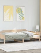 vidaXL Рамка за легло без матрак 80x200 см бор масив