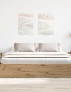 vidaXL Рамка за легло без матрак Artisan Oak 200x200cm