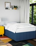 vidaXL Рамка за легло без матрак Blue 120x200cm Fabric