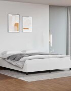 vidaXL Рамка за легло без матрак бяла 160x200 см изкуствена кожа