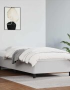 vidaXL Рамка за легло без матрак бяла 90x190 см изкуствена кожа