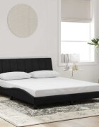 vidaXL Рамка за легло без матрак Hanko черна 160x200 см кадифе