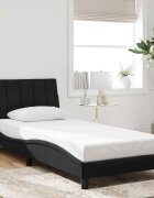 vidaXL Рамка за легло без матрак Hanko черна 90x190 см кадифе