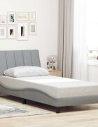 vidaXL Рамка за легло без матрак Hanko светлосива 80x200 см плат