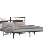 vidaXL Рамка за легло без матрак Кафяв дъб Инженерна дървесина