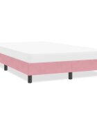 vidaXL Рамка за легло без матрак Pink 120x210 cm Кадифе