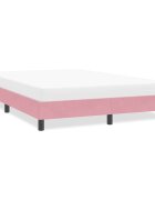 vidaXL Рамка за легло без матрак Pink 140x210 cm Кадифе