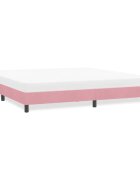 vidaXL Рамка за легло без матрак Pink 180x210 cm Кадифе