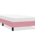 vidaXL Рамка за легло без матрак Pink 90x210 cm Кадифе