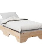 vidaXL Рамка за легло без матрак с възможност за подреждане 75x190 cm