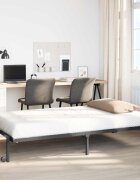 vidaXL Рамка за легло без матрак Сгъваема черна 100x190 cm Стомана
