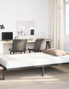 vidaXL Рамка за легло без матрак Сгъваема черна 90x190 cm Стомана