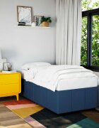vidaXL Рамка за легло без матрак Синьо 90x200 см плат