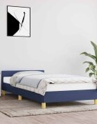 vidaXL Рамка за легло без матрак синя 100x200 см плат