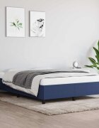 vidaXL Рамка за легло без матрак синя 140x200 см плат