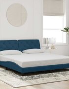 vidaXL Рамка за легло без матрак синя 180x200 см кадифе
