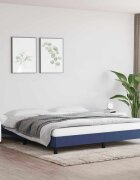 vidaXL Рамка за легло без матрак синя 180x200 см плат