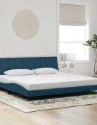 vidaXL Рамка за легло без матрак синя 90x190 см кадифе