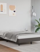 vidaXL Рамка за легло без матрак сива 120x190 см изкуствена кожа