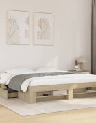 vidaXL Рамка за легло без матрак сонома дъб 180x200 см инженерно дърво