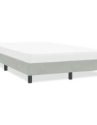 vidaXL Рамка за легло без матрак Светло сиво 120x220 cm Кадифе