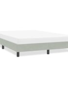 vidaXL Рамка за легло без матрак Светло сиво 140x220 cm Кадифе
