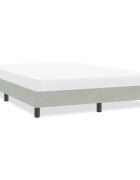 vidaXL Рамка за легло без матрак Светло сиво 160x210 cm Кадифе