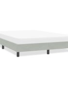 vidaXL Рамка за легло без матрак Светло сиво 160x220 cm Кадифе