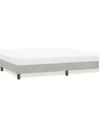 vidaXL Рамка за легло без матрак Светло сиво 180x220 cm Кадифе