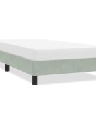 vidaXL Рамка за легло без матрак Светло сиво 80x210 cm Кадифе