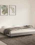 vidaXL Рамка за легло без матрак светлосива 160x200 см кадифе