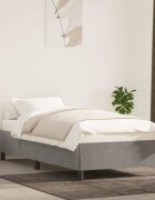 vidaXL Рамка за легло без матрак светлосива 80x200 см кадифе