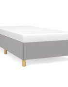 vidaXL Рамка за легло без матрак светлосива 90x200 см плат
