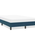 vidaXL Рамка за легло без матрак Тъмно синьо 120x210 cm Кадифе