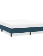 vidaXL Рамка за легло без матрак Тъмно синьо 160x220 cm Кадифе