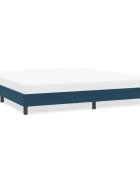 vidaXL Рамка за легло без матрак Тъмно синьо 200x210 cm Кадифе
