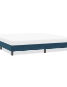 vidaXL Рамка за легло без матрак Тъмно синьо 200x220 cm Кадифе