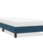 vidaXL Рамка за легло без матрак Тъмно синьо 80x220 cm Кадифе