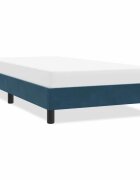 vidaXL Рамка за легло без матрак Тъмно синьо 90x210 cm Кадифе